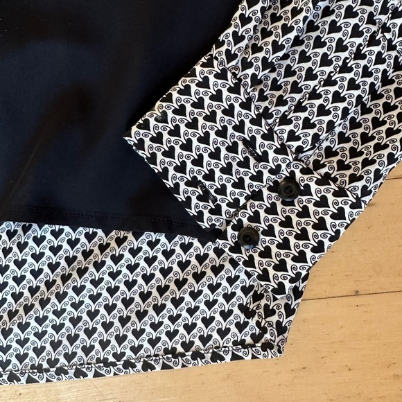 Diane Von Furstenberg Heart print silk top, 10, DH - Picture 5 of 7